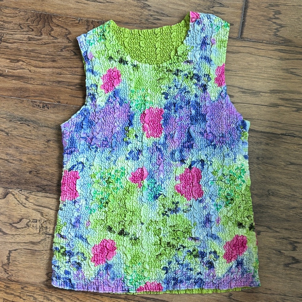 Reversible Crinkle Popcorn Tank - Picture 3 of 4